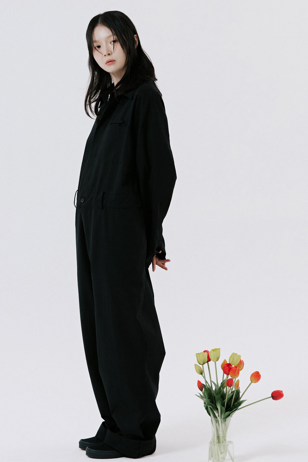 unisex jumpsuit black [2color]